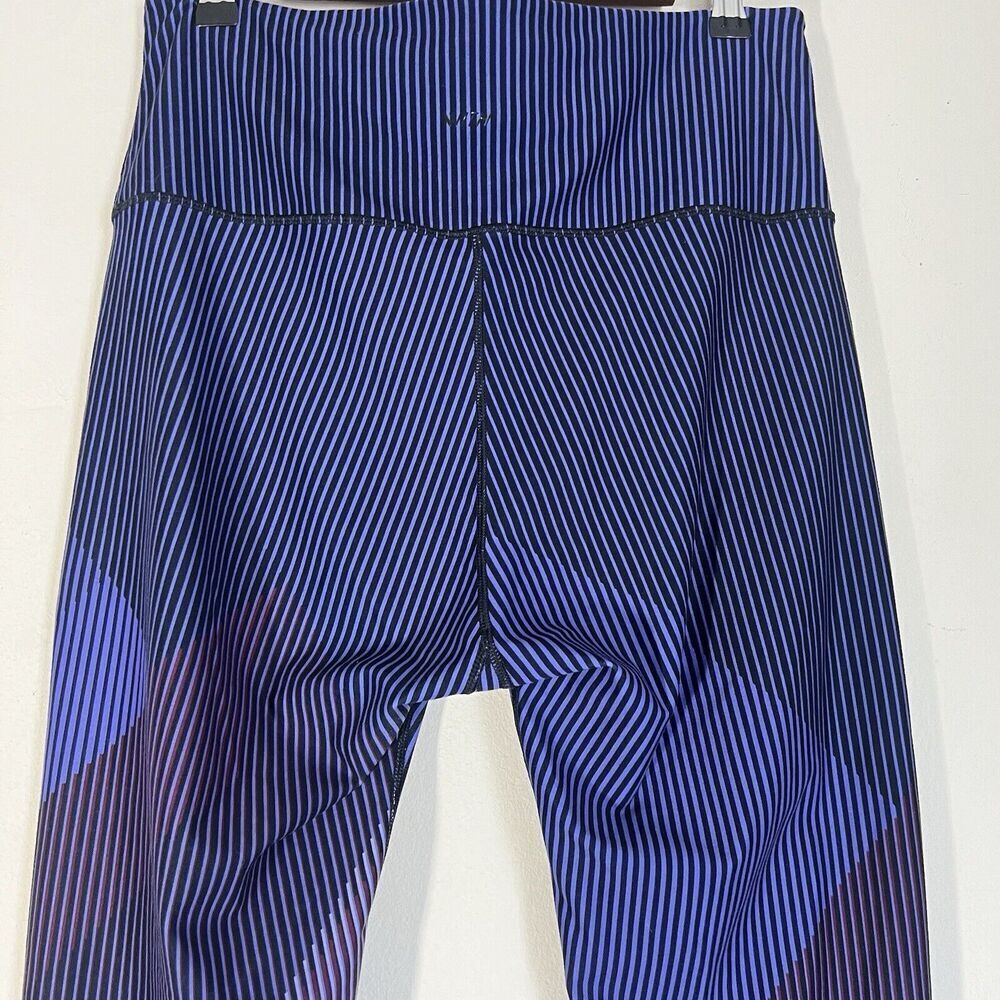 Peloton WITH Leggings Womens Size XXL High Rise Purple Stripe Wear it to Heart - Picture 4 of 6